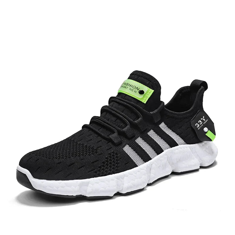 Breathable Casual Men Shoes Lightweiht Men Sneakers Mesh Fluorescent Tennis Shoes for Men Comfortable Jogging Sport Shoes 2023
