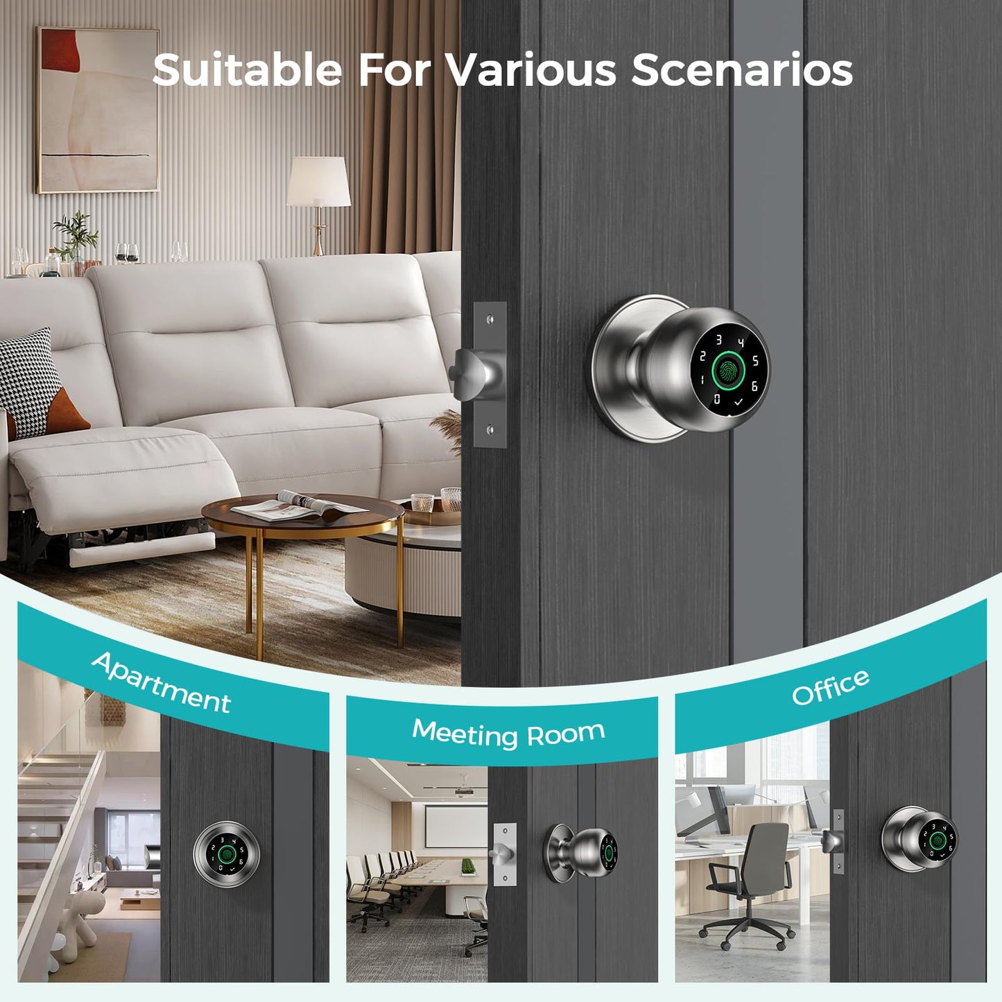 Zarre Print Smart Door Lock