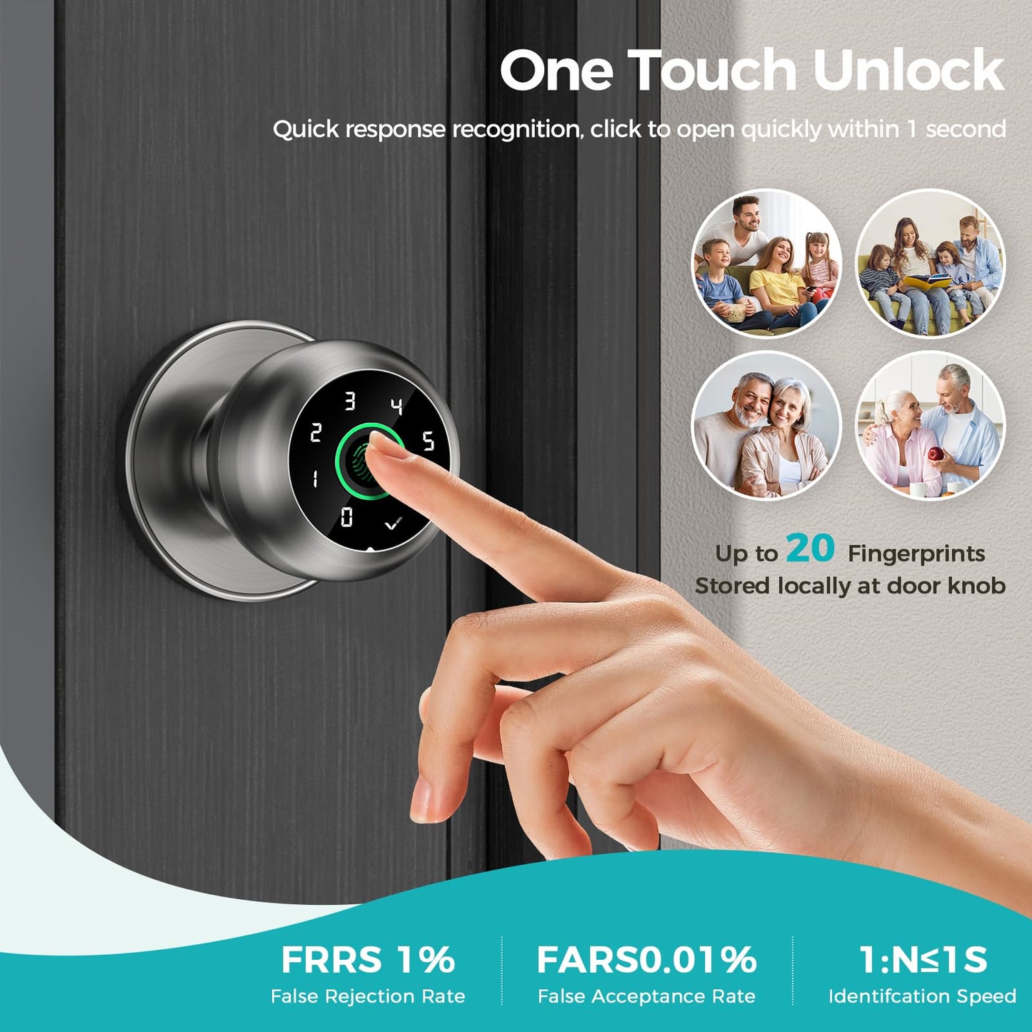 Zarre Print Smart Door Lock