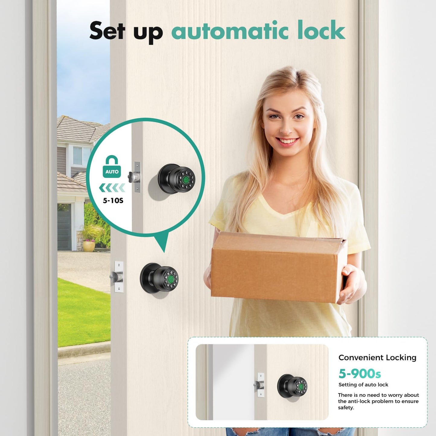 Zarre Print Smart Door Lock