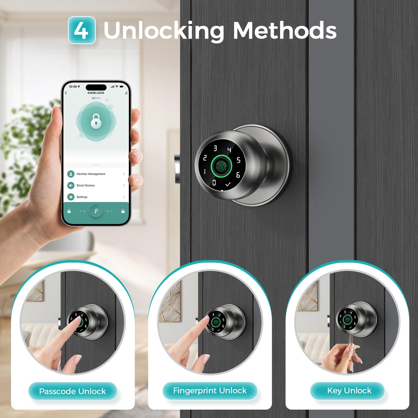 Zarre Print Smart Door Lock