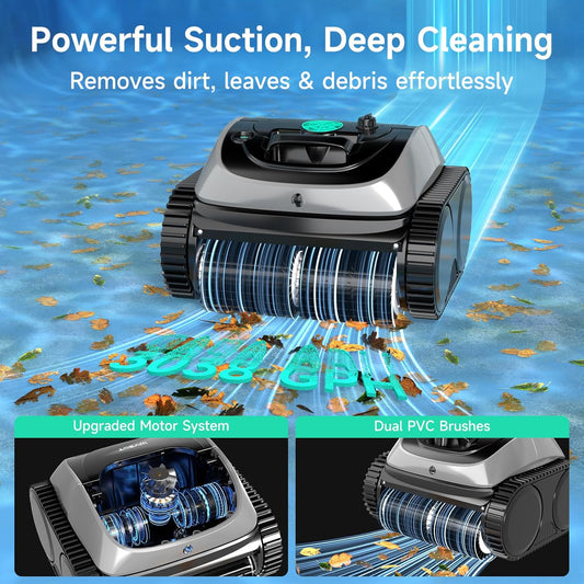 WYBOT C1 Cordless Robotic Pool Cleaner Gray