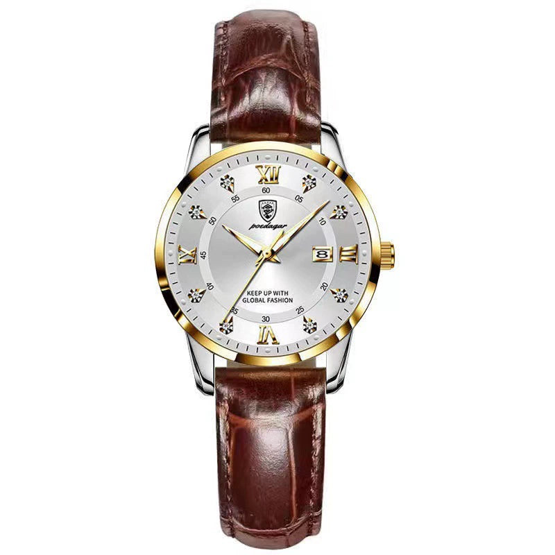 Swiss Brand Minimalist Good-looking Waterproof Luminous Women's Watch Quartz Wrist Watch