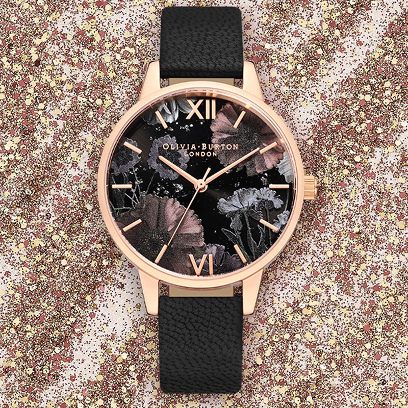 Oliviaburton Women's Embossed Quartz Watch Retro Elegant OB Female Birthday Valentine's Day Gift