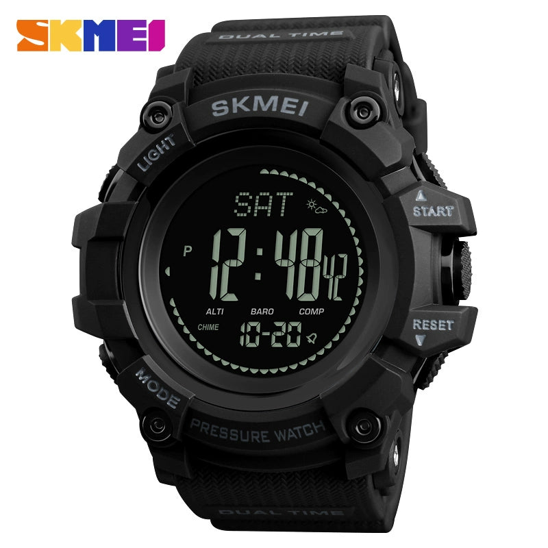 Weather Forecast Altitude Barometer Thermometer Electronic Watch Adventure Field Outdoor Compass Sports Waterproof Men's Table