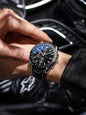 Brand-Name Authentic Watch Men Multi-Functional Large Dial Student Trendy Athleisure Waterproof Leather Belt Quartz Watch