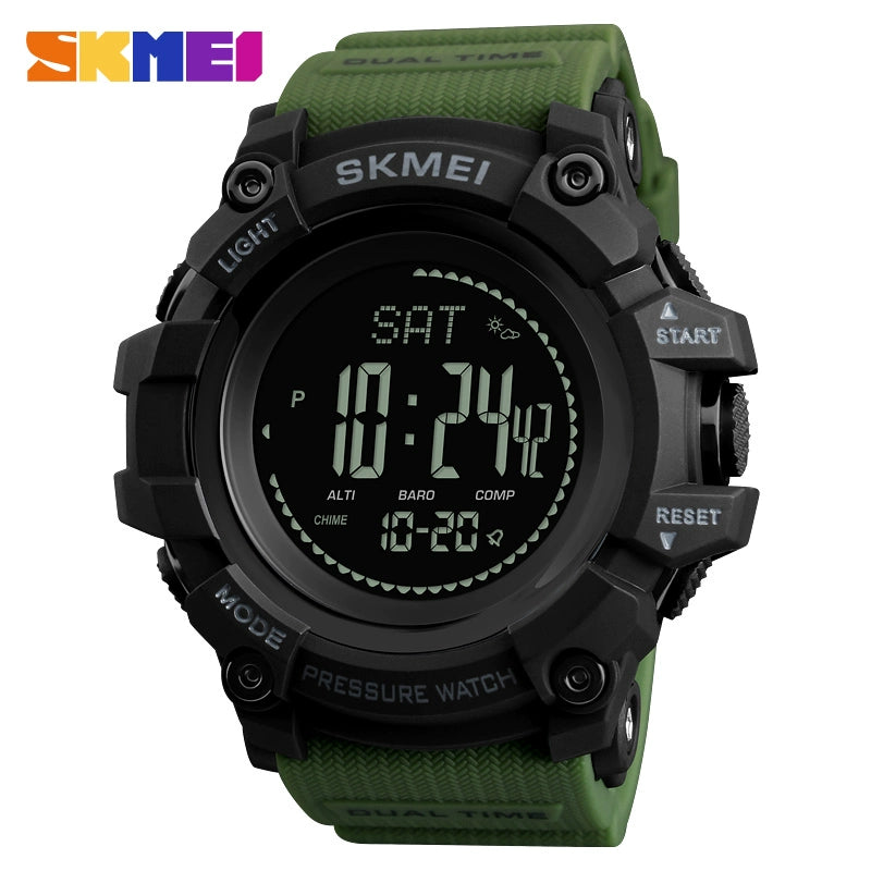 Weather Forecast Altitude Barometer Thermometer Electronic Watch Adventure Field Outdoor Compass Sports Waterproof Men's Table