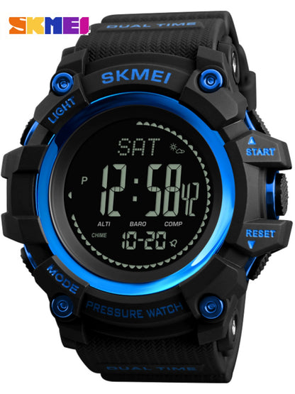 Weather Forecast Altitude Barometer Thermometer Electronic Watch Adventure Field Outdoor Compass Sports Waterproof Men's Table