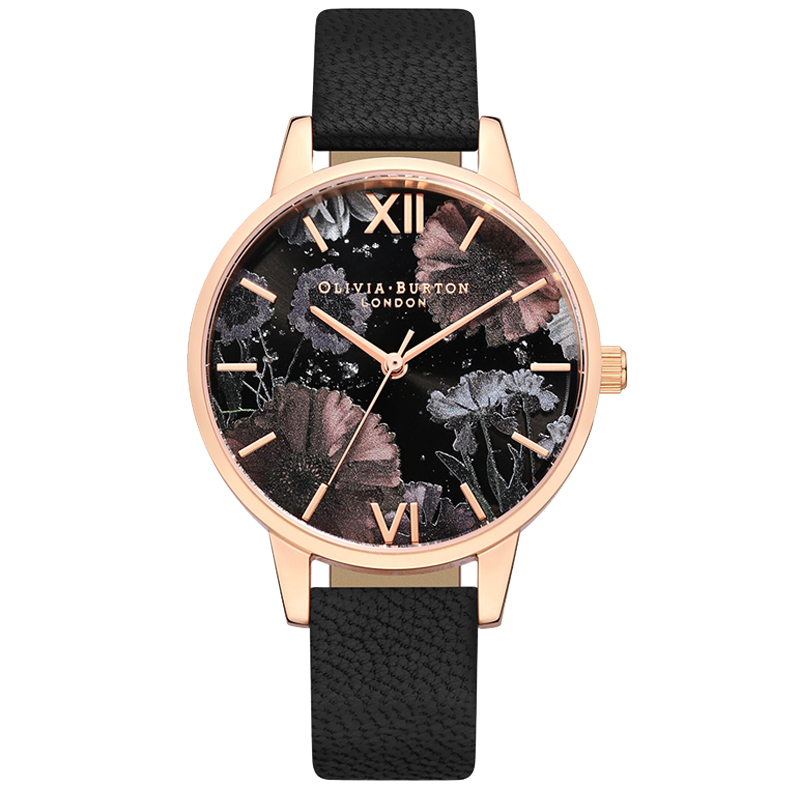 Oliviaburton Women's Embossed Quartz Watch Retro Elegant OB Female Birthday Valentine's Day Gift