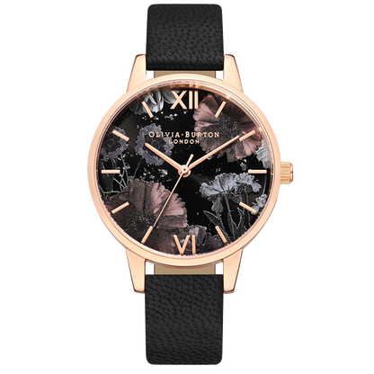 Oliviaburton Women's Embossed Quartz Watch Retro Elegant OB Female Birthday Valentine's Day Gift