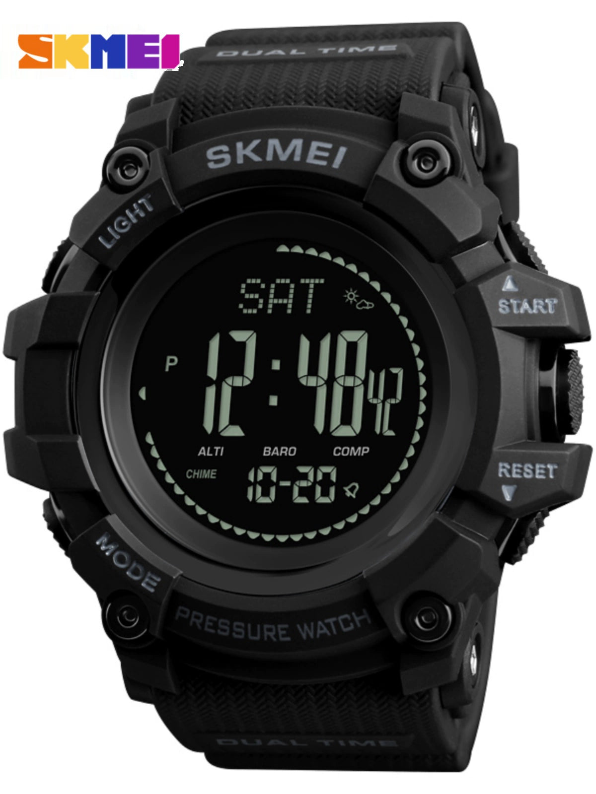 Weather Forecast Altitude Barometer Thermometer Electronic Watch Adventure Field Outdoor Compass Sports Waterproof Men's Table