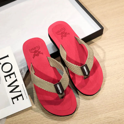 Fashion Men Flip Flops Beach Slippers Sandals Non-Slip Home Chanclas Slipper Indoor House Anti-Slip Zapatos Hombre Shoes Slide