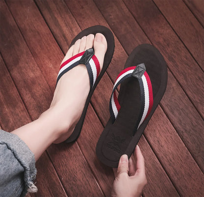 Fashion Men Flip Flops Beach Slippers Sandals Non-Slip Home Chanclas Slipper Indoor House Anti-Slip Zapatos Hombre Shoes Slide