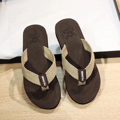 Fashion Men Flip Flops Beach Slippers Sandals Non-Slip Home Chanclas Slipper Indoor House Anti-Slip Zapatos Hombre Shoes Slide