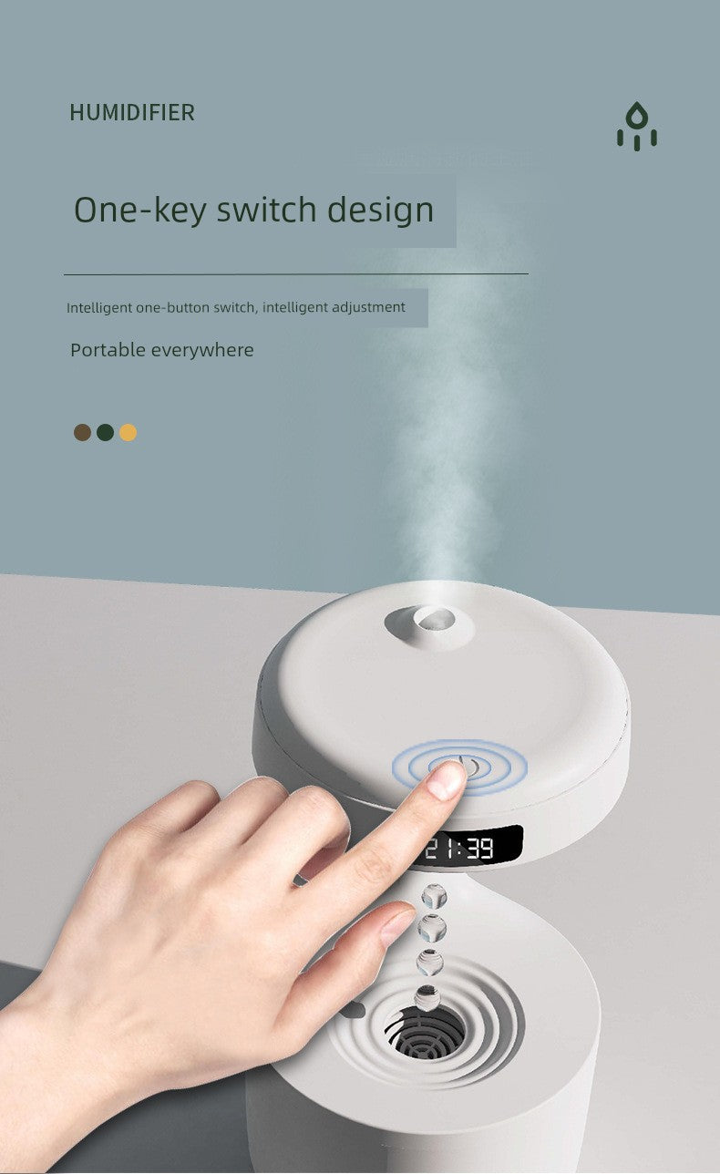 New Arrival Anti-Gravity Water Drop Humidifier USB Office Water Backflow Atomization Aroma Diffuser Featured Desktop Fragrance Machine