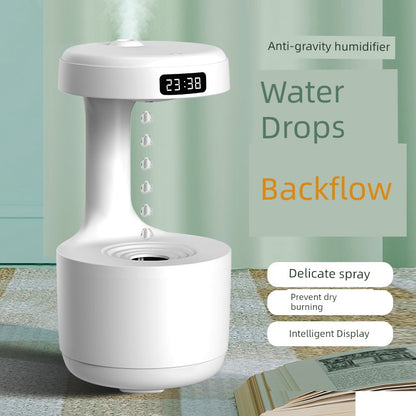 New Arrival Anti-Gravity Water Drop Humidifier USB Office Water Backflow Atomization Aroma Diffuser Featured Desktop Fragrance Machine