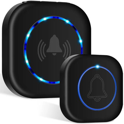 Wireless Doorbell Waterproof Welcome Chime Home Door Bell Intelligent 4 Level Volumes Door Chimes 300m Distance Remote Control