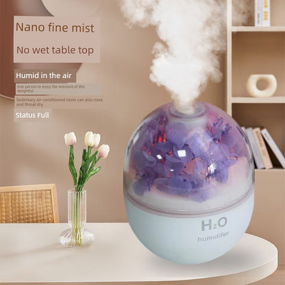 New Arrival Preserved Fresh Flower Humidifier Spray Aromatherapy Bedroom Office Air-Conditioned Room Desktop Fancy Girls Gifts
