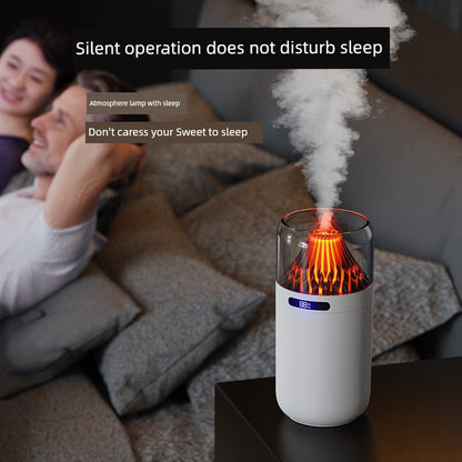 New Volcano Humidifier For Home Colorful Aroma Diffuser USB Charging Desktop and Car-Mounted Fragrance and Hydrating Atmosphere Night Light